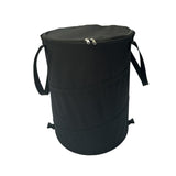 Maxbell Garden Waste Leaves Container Hardshell Bottom Laundry Bag for Fishing Black