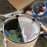 Maxbell Garden Waste Leaves Container Hardshell Bottom Laundry Bag for Fishing Beige