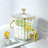 Maxbell 2L Drink Dispenser with Spigot Juice Jar for Juice Lemonade Refrigerator Clear