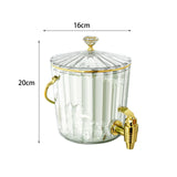 Maxbell 2L Drink Dispenser with Spigot Juice Jar for Juice Lemonade Refrigerator Clear