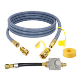 Maxbell 10 Feet Natural Gas BBQ Hose Gas Line for Pizza Oven Low Pressure Grill