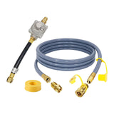 Maxbell 10 Feet Natural Gas BBQ Hose Gas Line for Pizza Oven Low Pressure Grill