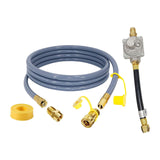 Maxbell 10 Feet Natural Gas BBQ Hose Gas Line for Pizza Oven Low Pressure Grill