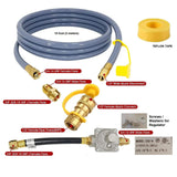 Maxbell 10 Feet Natural Gas BBQ Hose Gas Line for Pizza Oven Low Pressure Grill