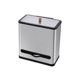 Maxbell Kitchen Bin Compost Bin Hanging Stainless Steel for Cupboard Outside Bedroom Large