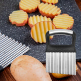 Maxbell Potato Cutter Wavy Chopper Kitchen Gadget Manual for Carrots Lettuce Butter