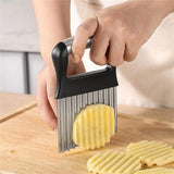 Maxbell Potato Cutter Wavy Chopper Kitchen Gadget Manual for Carrots Lettuce Butter