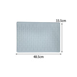 Maxbell Utensil Drying Board Kitchen Pad Tray Drainer Mat Pad for Kitchen Gadgets Light gray