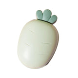 Maxbell Carrot Soap Dish Self Draining Cartoon for Countertop living Room Green