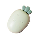 Maxbell Carrot Soap Dish Self Draining Cartoon for Countertop living Room Green