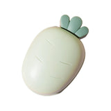 Maxbell Carrot Soap Dish Self Draining Cartoon for Countertop living Room Green