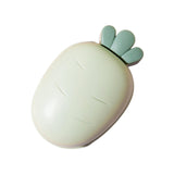 Maxbell Carrot Soap Dish Self Draining Cartoon for Countertop living Room Green