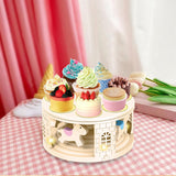 Maxbell Turntable Cupcake Display Stand with Music Cookie Automatic for Party Event