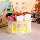 Maxbell Turntable Cupcake Display Stand with Music Cookie Automatic for Party Event