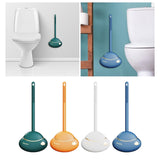 Maxbell Toilet Brush and Holder Durable Compact Size Wall Mounted Base for Bathroom dark green