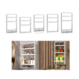 Maxbell Bathroom Shelf Organizer Shower Rack No Drilling Shelving Storage Rack Decor A