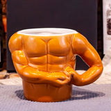 Maxbell Ceramic Coffee Mug Muscle Bust Muscle Bust for Father's Day Kitchen Only Mug