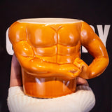 Maxbell Ceramic Coffee Mug Muscle Bust Muscle Bust for Father's Day Kitchen Only Mug