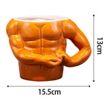 Maxbell Ceramic Coffee Mug Muscle Bust Muscle Bust for Father's Day Kitchen Only Mug