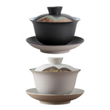 Maxbell Kungfu Gaiwan Ceramic Tea Cup Cover Bowl Tea Mug Teacups Traditional Tea Cup White
