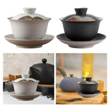 Maxbell Kungfu Gaiwan Ceramic Tea Cup Cover Bowl Tea Mug Teacups Traditional Tea Cup White