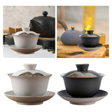 Maxbell Kungfu Gaiwan Ceramic Tea Cup Cover Bowl Tea Mug Teacups Traditional Tea Cup White