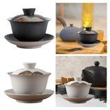 Maxbell Kungfu Gaiwan Ceramic Tea Cup Cover Bowl Tea Mug Teacups Traditional Tea Cup White