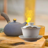 Maxbell Kungfu Gaiwan Ceramic Tea Cup Cover Bowl Tea Mug Teacups Traditional Tea Cup White