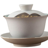 Maxbell Kungfu Gaiwan Ceramic Tea Cup Cover Bowl Tea Mug Teacups Traditional Tea Cup White