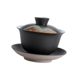 Maxbell Kungfu Gaiwan Ceramic Tea Cup Cover Bowl Tea Mug Teacups Traditional Tea Cup Black