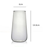 Maxbell Clear Glass Cup Coffee Cup Reusable Simple for Housewarming Parties Kitchen high 500ml