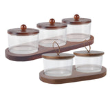 Maxbell Divided Dishes Dip Trays for Parties Housewarming Gift for Side Dishes Sala style A