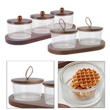 Maxbell Divided Dishes Dip Trays for Parties Housewarming Gift for Side Dishes Sala style A
