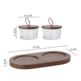 Maxbell Divided Dishes Dip Trays for Parties Housewarming Gift for Side Dishes Sala style A