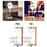 Maxbell Glasses Sake Set for Barware Warmer or Cold Sake Wine Argent