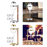 Maxbell Glasses Sake Set for Barware Warmer or Cold Sake Wine Argent
