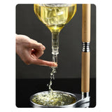 Maxbell Glasses Sake Set for Barware Warmer or Cold Sake Wine Argent