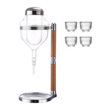 Maxbell Glasses Sake Set for Barware Warmer or Cold Sake Wine Argent
