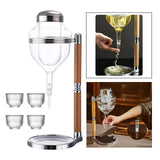 Maxbell Glasses Sake Set for Barware Warmer or Cold Sake Wine Argent