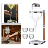 Maxbell Glasses Sake Set for Barware Warmer or Cold Sake Wine Argent