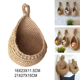 Maxbell Hanging Woven Baskests Home Decor Flowers Planters for Kitchen Bar Home 16cmx23cmx11.5cm