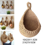 Maxbell Hanging Woven Baskests Home Decor Flowers Planters for Kitchen Bar Home 16cmx23cmx11.5cm