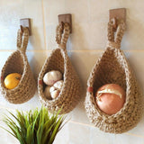 Maxbell Hanging Woven Baskests Home Decor Flowers Planters for Kitchen Bar Home 16cmx23cmx11.5cm