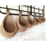 Maxbell Hanging Woven Baskests Home Decor Flowers Planters for Kitchen Bar Home 16cmx23cmx11.5cm