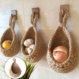 Maxbell Hanging Woven Baskests Home Decor Flowers Planters for Kitchen Bar Home 16cmx23cmx11.5cm