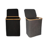 Maxbell Laundry Hamper with Easy Carry Handles Large Laundry Basket for Laundry Room Black