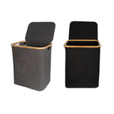 Maxbell Laundry Hamper with Easy Carry Handles Large Laundry Basket for Laundry Room Black