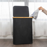 Maxbell Laundry Hamper with Easy Carry Handles Large Laundry Basket for Laundry Room Black