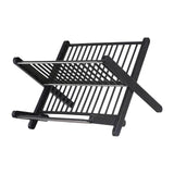 Maxbell Folding Dish Rack Dish Drainer Collapsible Dish Drying Rack for Home Kitchen Black