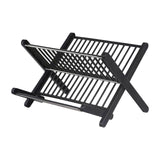 Maxbell Folding Dish Rack Dish Drainer Collapsible Dish Drying Rack for Home Kitchen Black